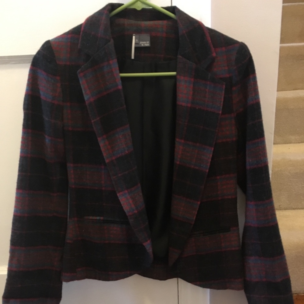 Multi-color UO Plaid Jacket Blazer - Size S